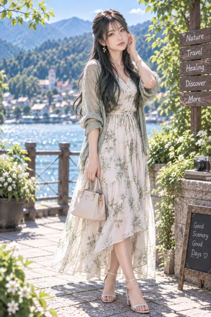 詩織 / SiORi — 癒し自然・観光担当。全身プロフィール